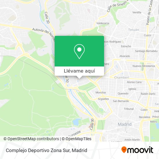 Mapa Complejo Deportivo Zona Sur