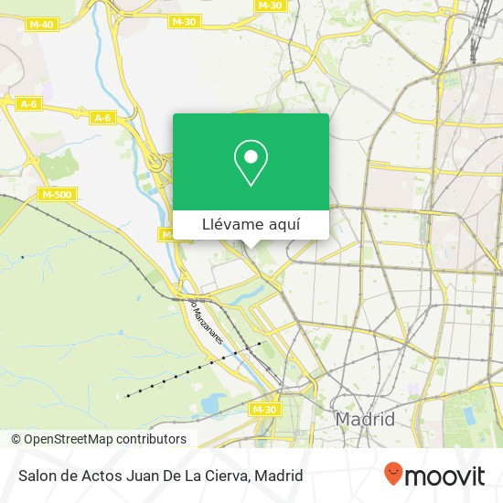 Mapa Salon de Actos Juan De La Cierva