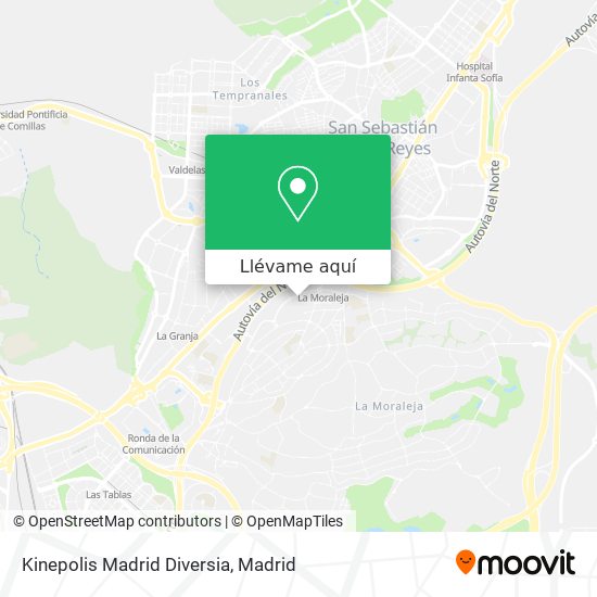 Mapa Kinepolis Madrid Diversia