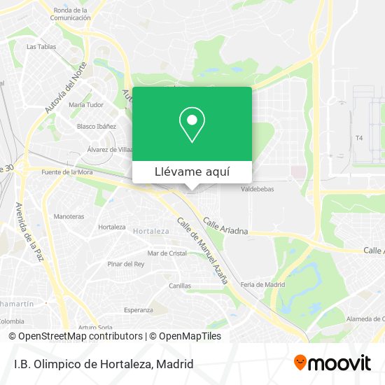 Mapa I.B. Olimpico de Hortaleza