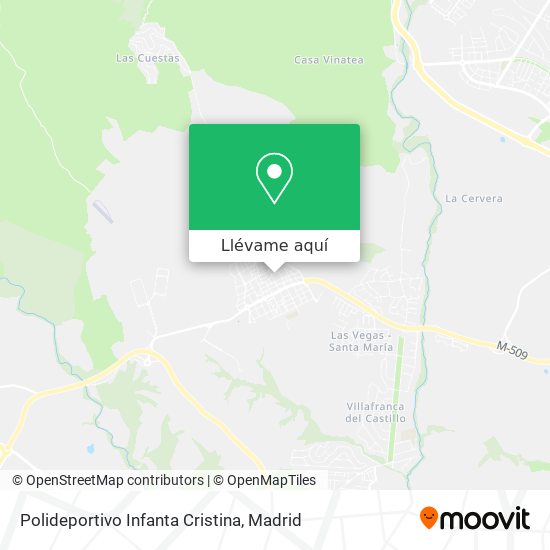 Mapa Polideportivo Infanta Cristina
