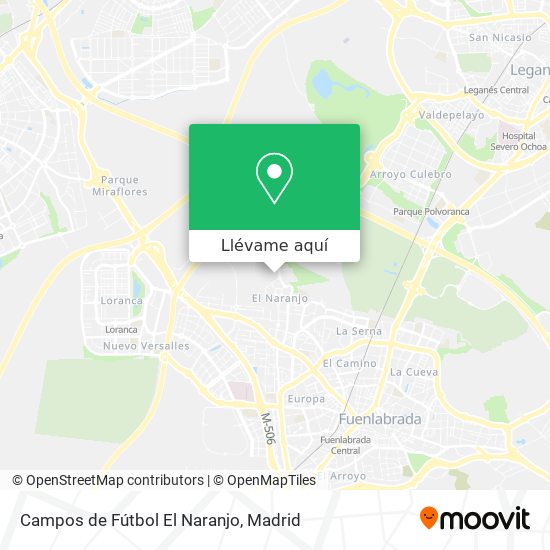Mapa Campos de Fútbol El Naranjo