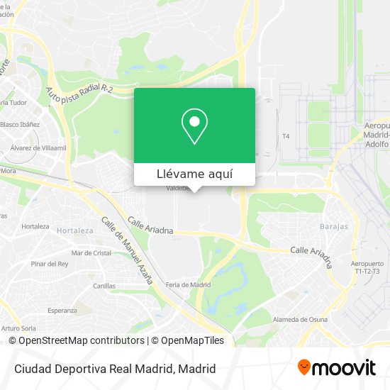 Mapa Ciudad Deportiva Real Madrid