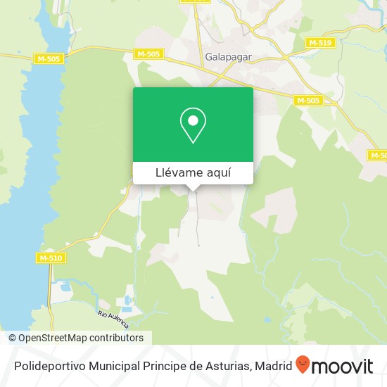 Mapa Polideportivo Municipal Principe de Asturias