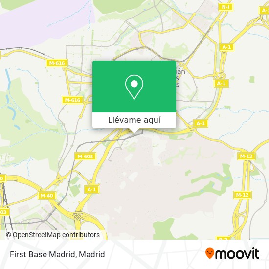 Mapa First Base Madrid