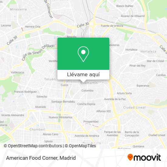 Mapa American Food Corner