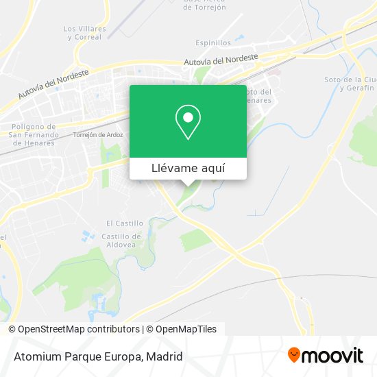Mapa Atomium Parque Europa