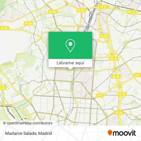 Mapa Madame Salade