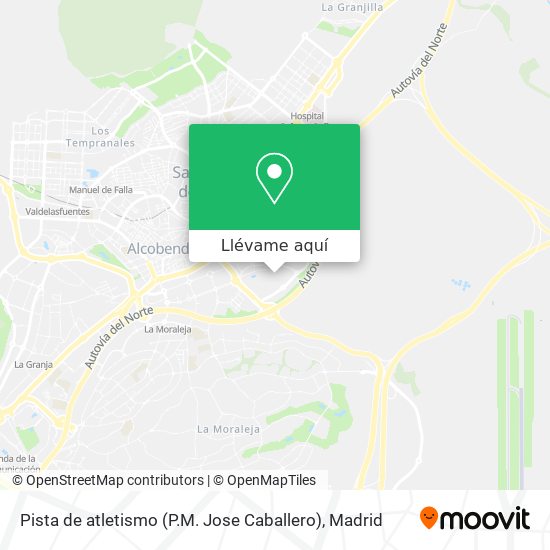 Mapa Pista de atletismo (P.M. Jose Caballero)