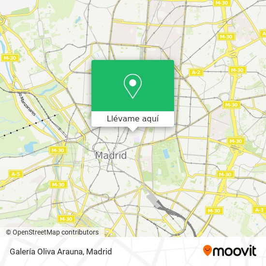 Mapa Galería Oliva Arauna