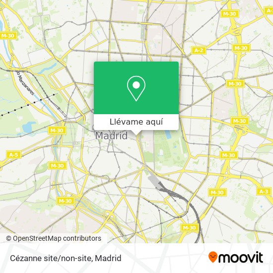 Mapa Cézanne site/non-site