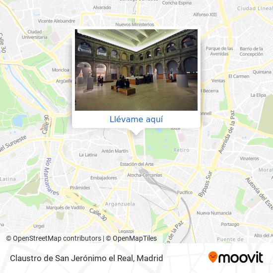 Mapa Claustro de San Jerónimo el Real