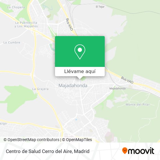 Mapa Centro de Salud Cerro del Aire