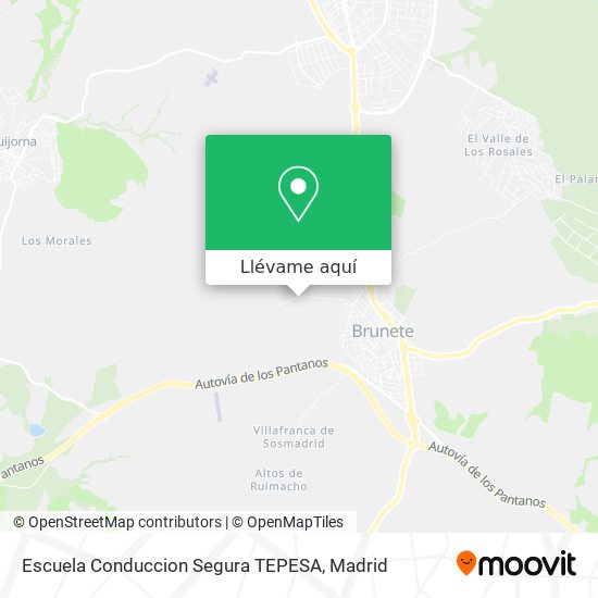 Mapa Escuela Conduccion Segura TEPESA