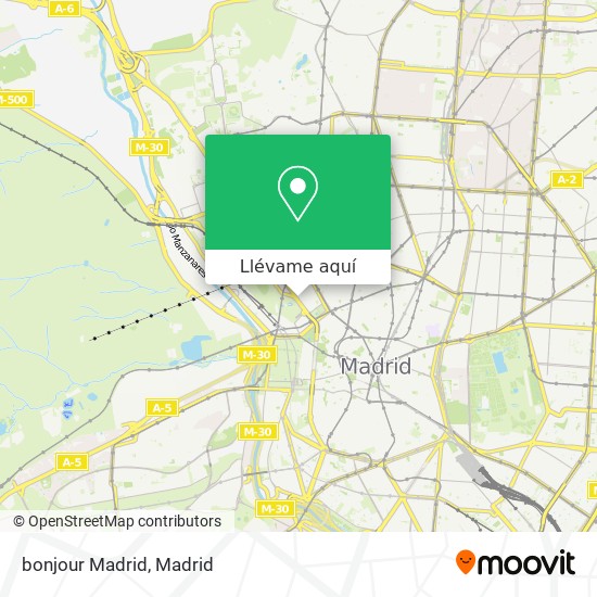 Mapa bonjour Madrid