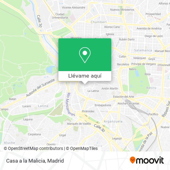 Mapa Casa a la Malicia