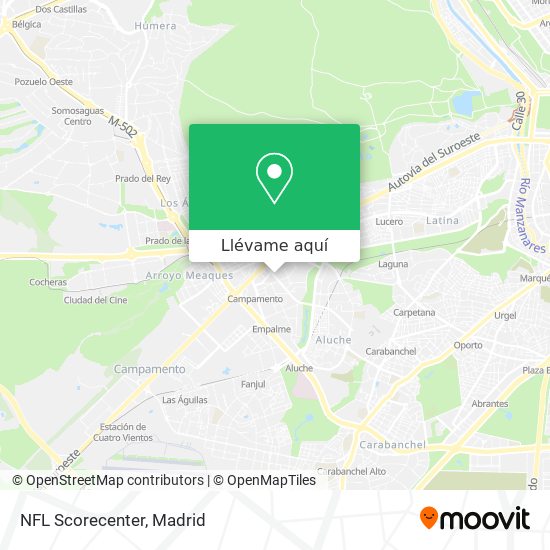 Mapa NFL Scorecenter