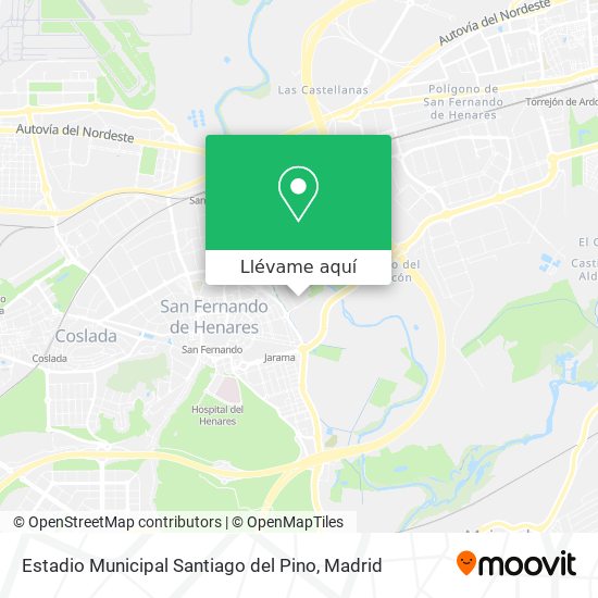Mapa Estadio Municipal  Santiago del Pino