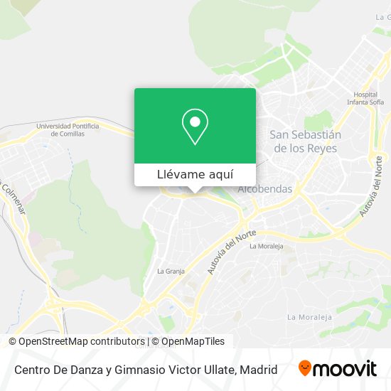 Mapa Centro De Danza y Gimnasio Victor Ullate