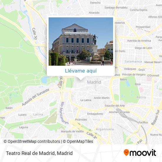Mapa Teatro Real de Madrid