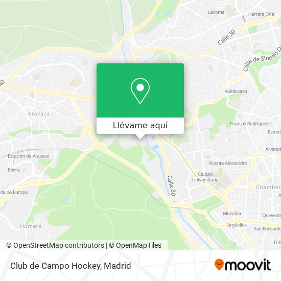 Mapa Club de Campo Hockey