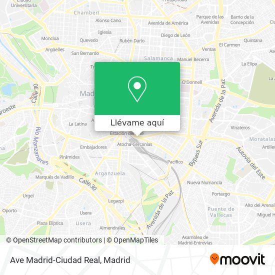 Mapa Ave Madrid-Ciudad Real