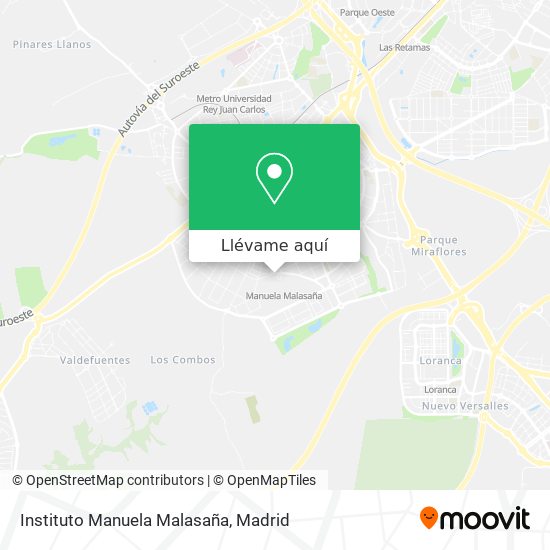Mapa Instituto Manuela Malasaña