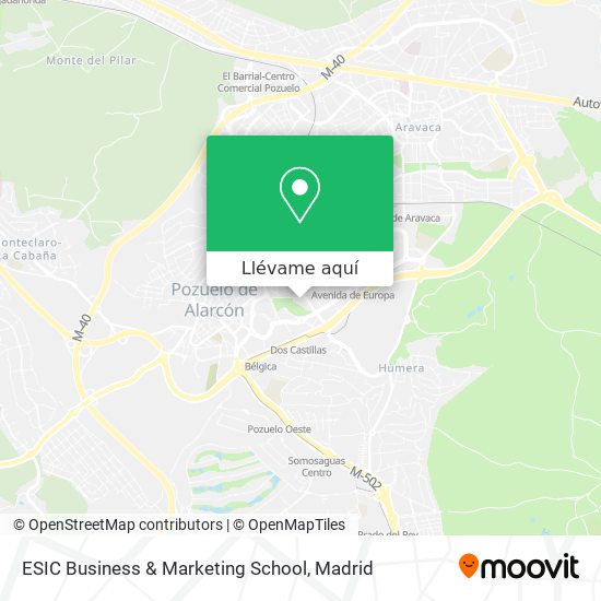 Mapa ESIC Business & Marketing School