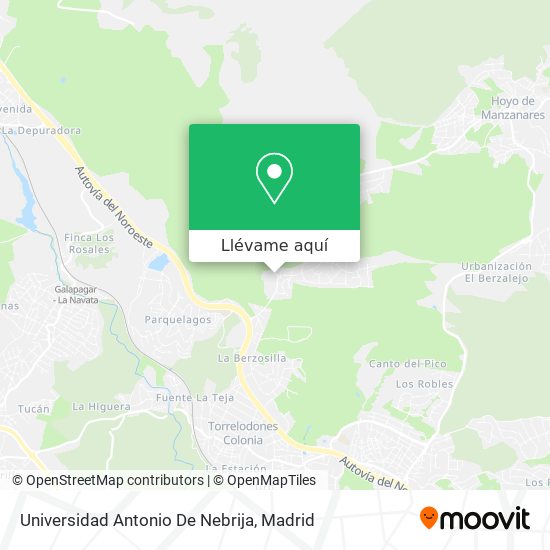 Mapa Universidad Antonio De Nebrija