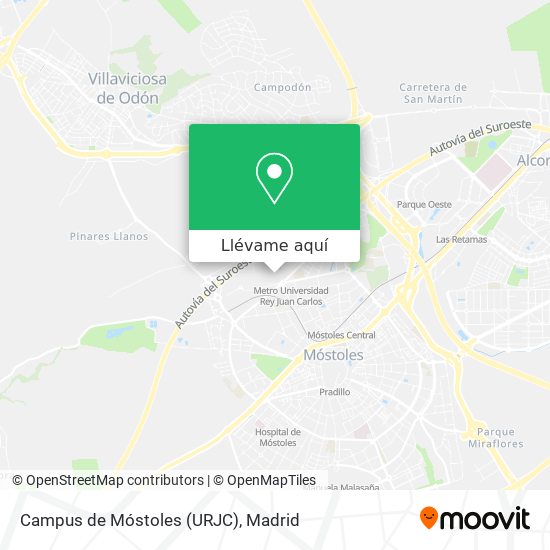 Mapa Campus de Móstoles (URJC)