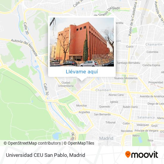 Mapa Universidad CEU San Pablo