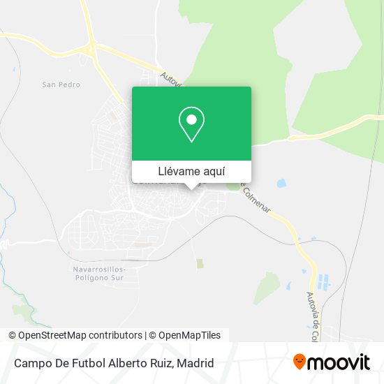 Mapa Campo De Futbol Alberto Ruiz