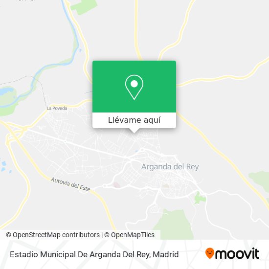 Mapa Estadio Municipal De Arganda Del Rey