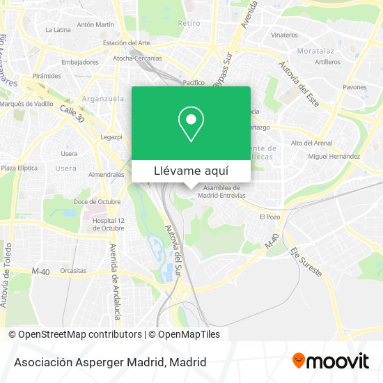 Mapa Asociación Asperger Madrid