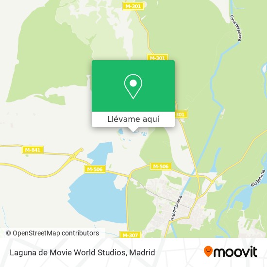 Mapa Laguna de Movie World Studios