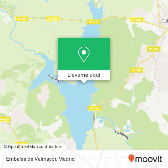 Mapa Embalse de Valmayor