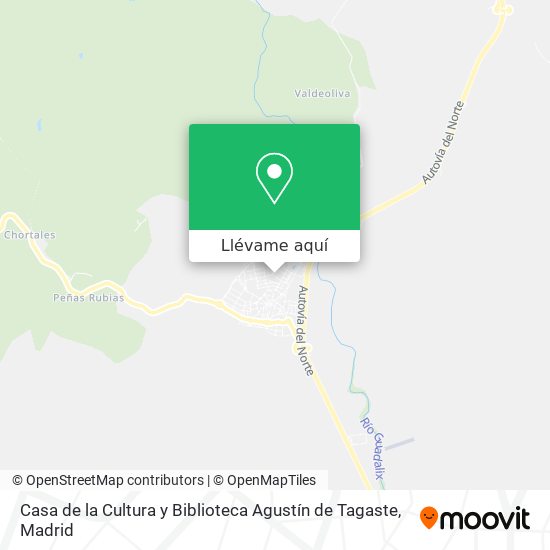 Mapa Casa de la Cultura y Biblioteca Agustín de Tagaste