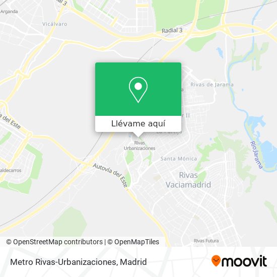 Mapa Metro Rivas-Urbanizaciones