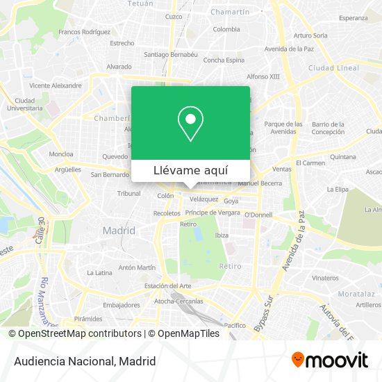 Mapa Audiencia Nacional