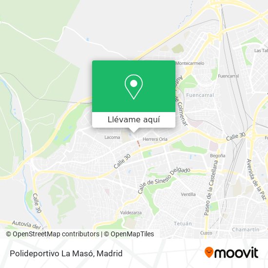 Mapa Polideportivo La Masó