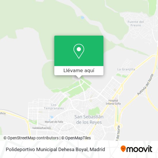 Mapa Polideportivo Municipal Dehesa Boyal