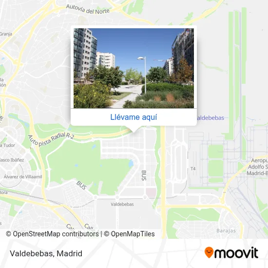 Mapa Valdebebas