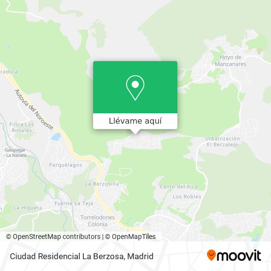 Mapa Ciudad Residencial La Berzosa