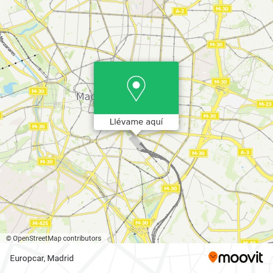 Mapa Europcar