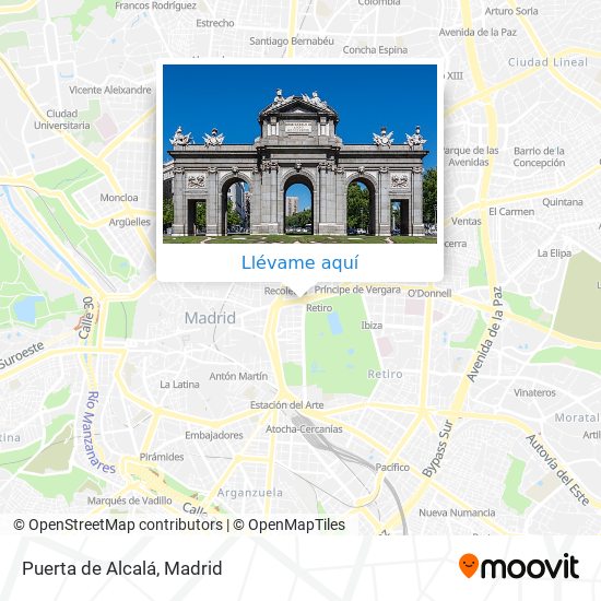 Mapa Puerta de Alcalá
