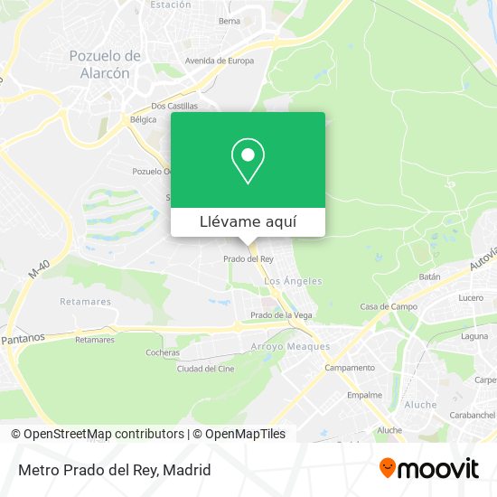 Mapa Metro Prado del Rey
