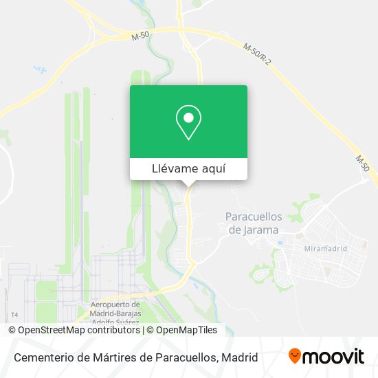Mapa Cementerio de Mártires de Paracuellos