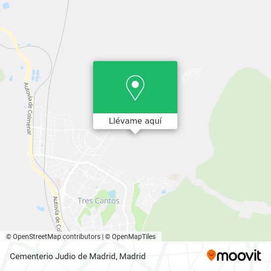 Mapa Cementerio Judio de Madrid