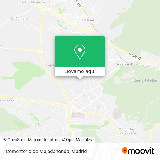 Mapa Cementerio de Majadahonda