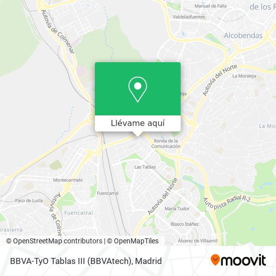 Mapa BBVA-TyO Tablas III (BBVAtech)